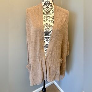 Barefoot Dreams CozyChic Ultra Lite Kimono Wrap Cardigan Beach Rock One Size